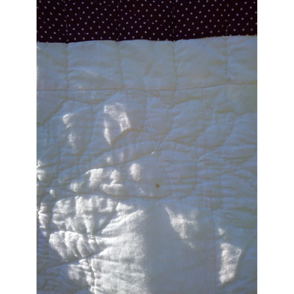 VTG Quilt Hand Stitched Handmade Bedspread 77" X 75" Full Queen - Picture 5 of 10